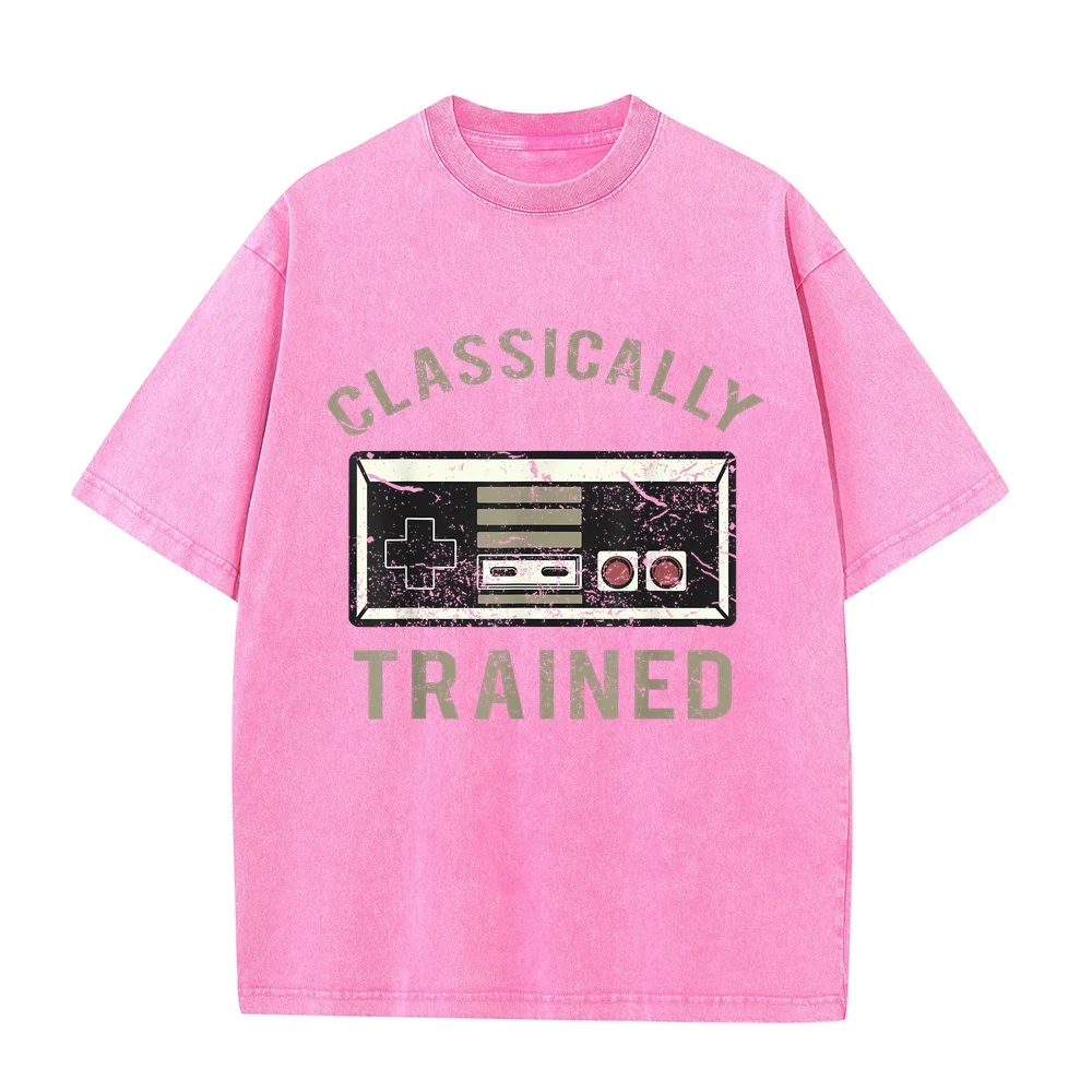 Video Game Retro Vintage Distressed T-Shirt Small 한국인 Tシャツ Shirt Herren Graphic Print Short Sleeve Layering Tee Men Casual