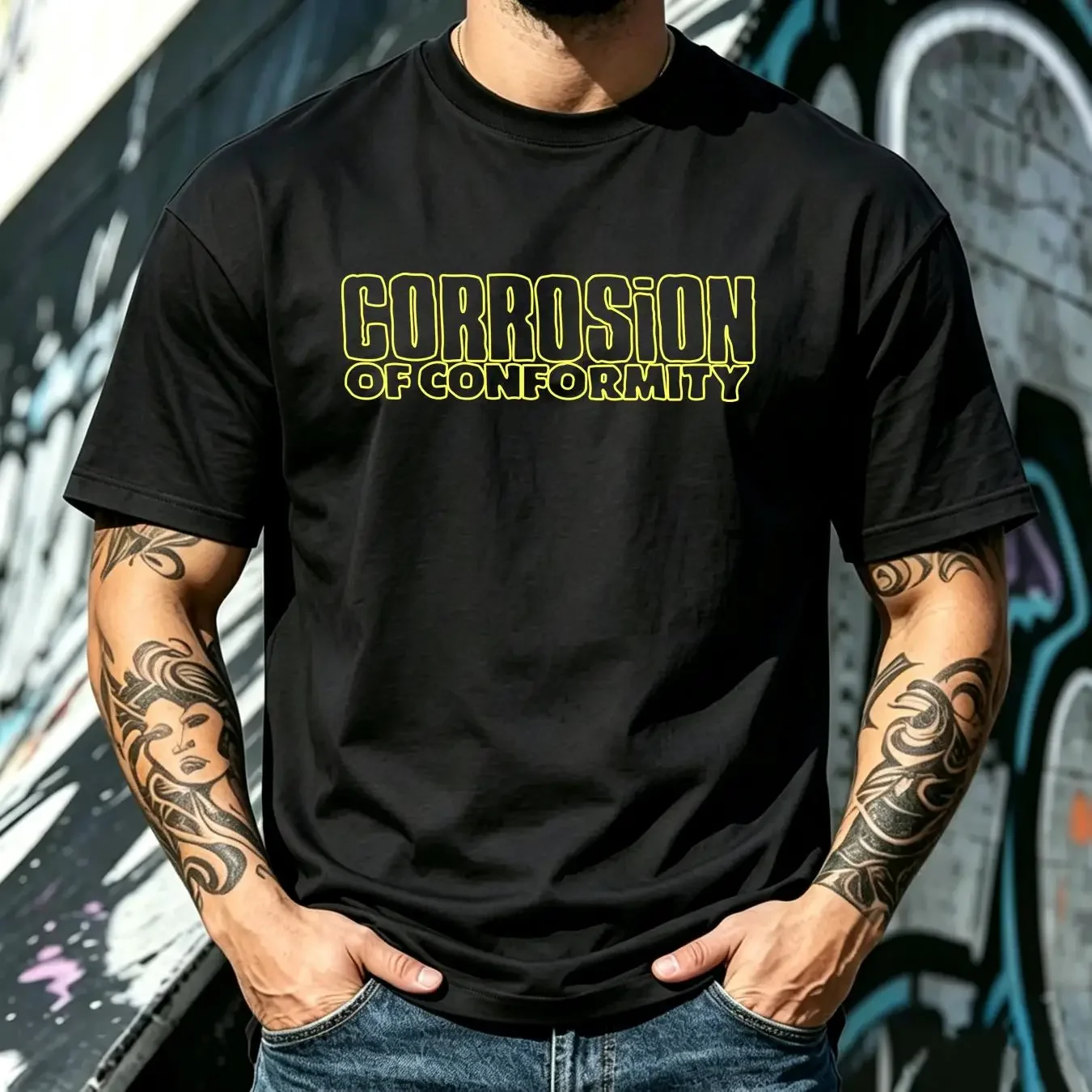 washed T Shirt Corrosion Of Conformity Vintage 1994 Deliverance Tour Stoner Sludge COC long or short sleeves vintage Washed