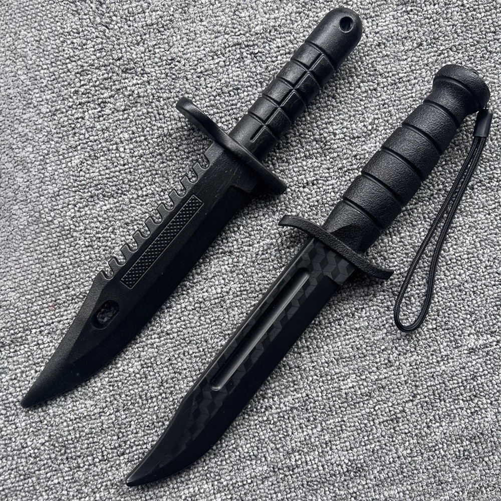 5styles Plastic Rubber Material Training Knife Safty Cosplay Karambit Western Sword Halloween Props Outdoor Short Knife Toys Boy
