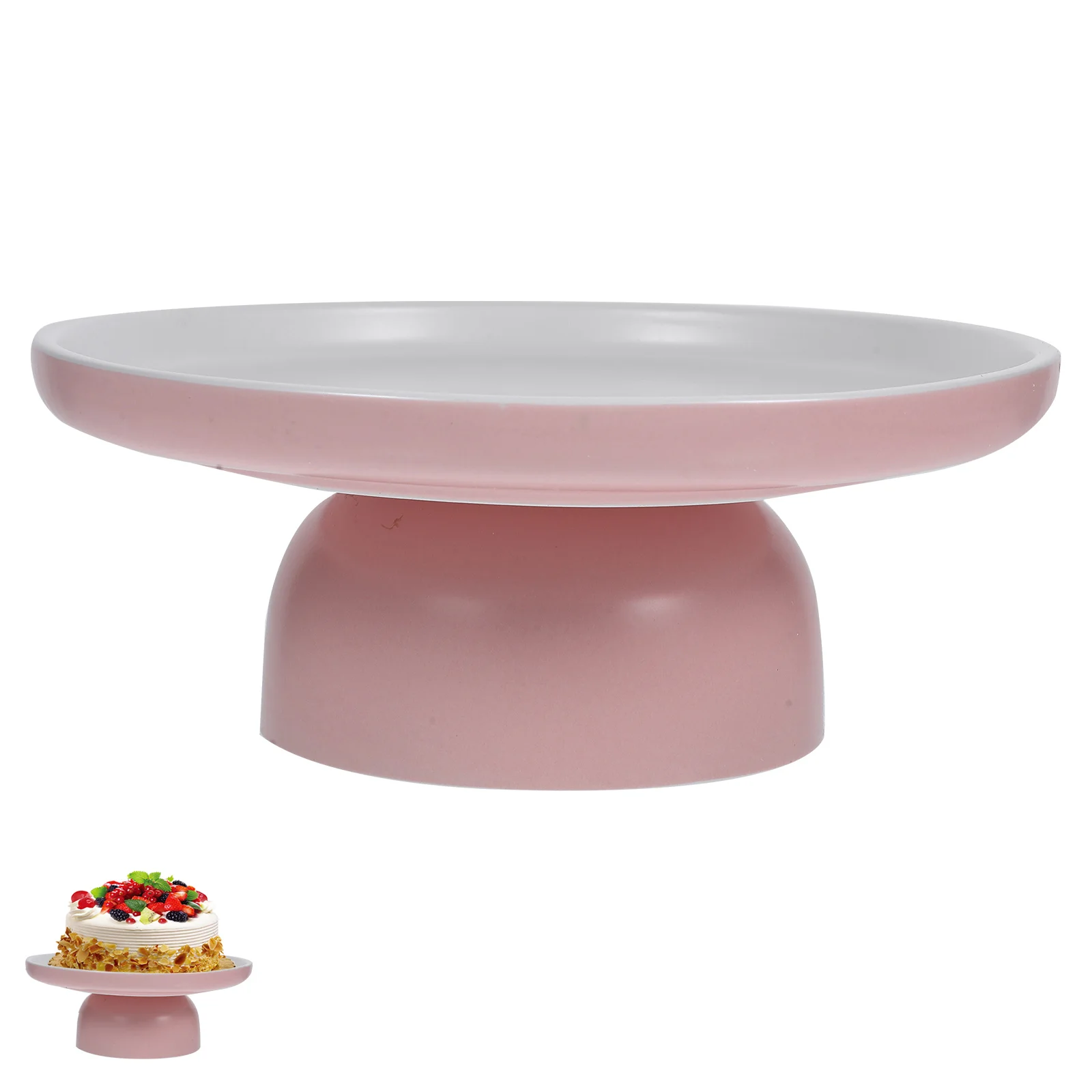 

Cake Stands Holder Pedestal Fruit Serving Tray Food Trays for Party Footed Plate