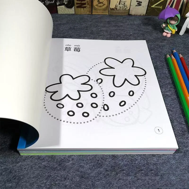 كتاب تلوين ورسم للأطفال مكون من 48 صفحة مع هدية عيد ميلاد إبداعية للحيوانات والطبيعة للأعمار من 3 إلى 8 سنوات، تلوين للأطفال الصغار