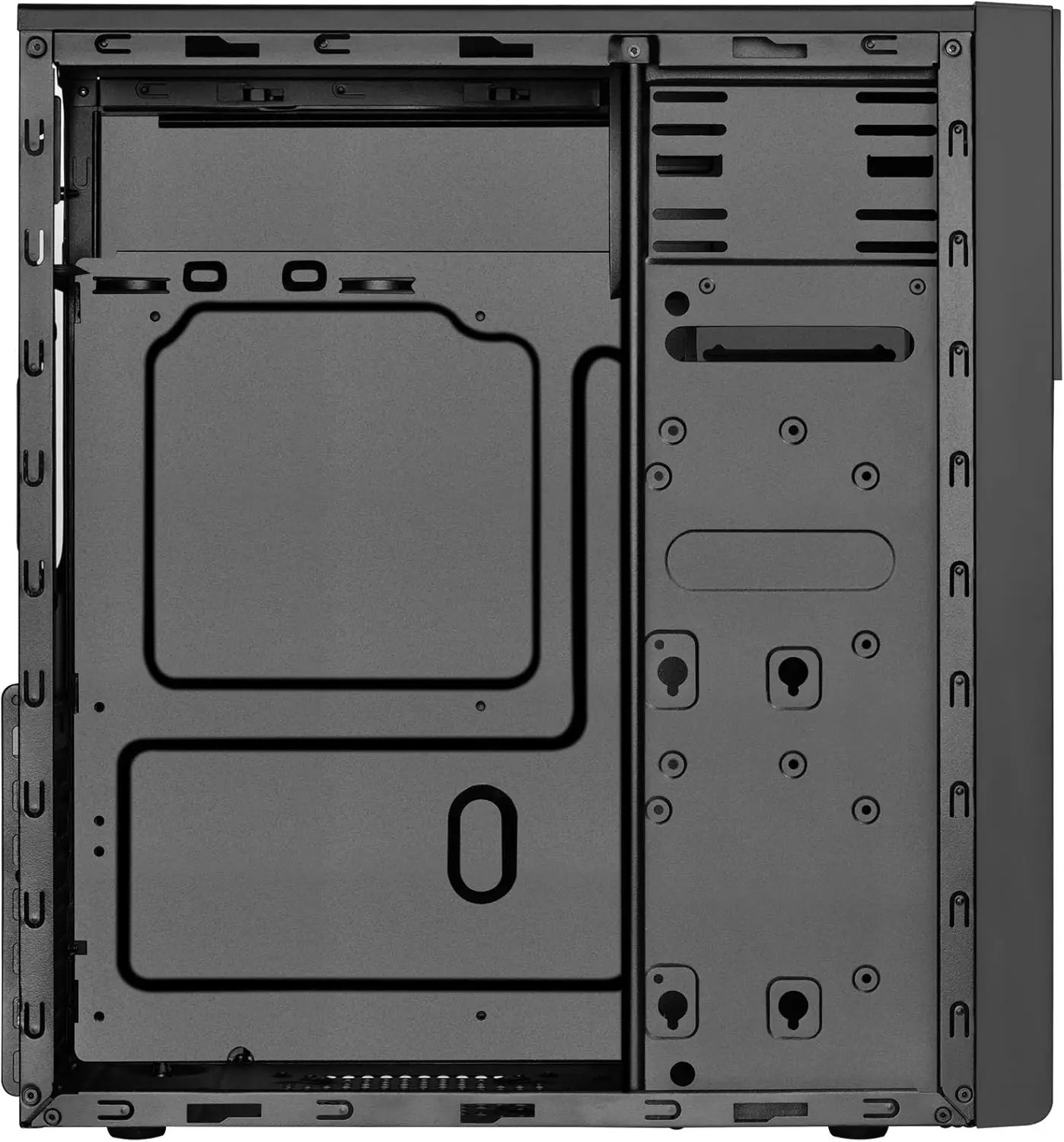 ATX Full‑Tower PC Case Acrylic Panel Front USB Ports Two 5.25‑inch Drive Bays For Desktop DIY