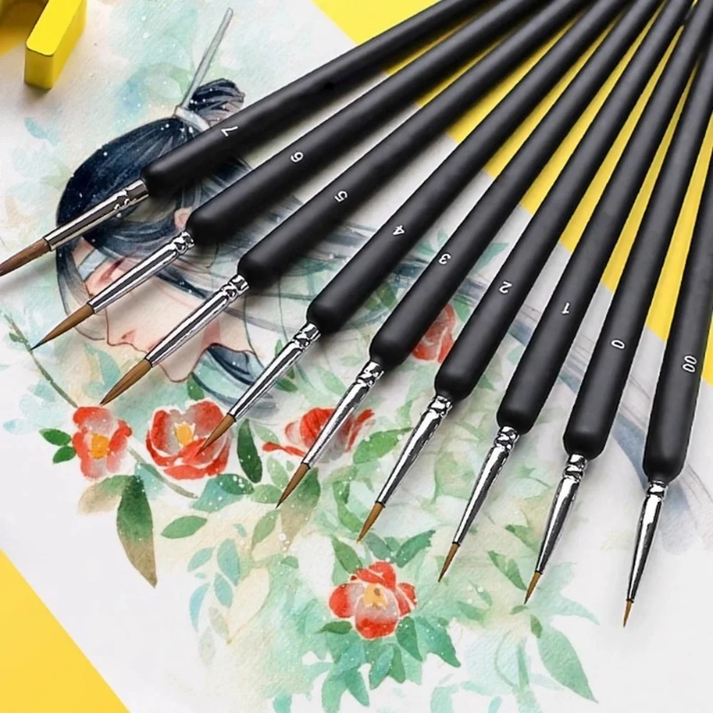 Multipurpose Paint Brushes Set, Acrylic & Oil Brushes for Canvas Wall Painting, Craft Art Supplies, Professional Painting Tools