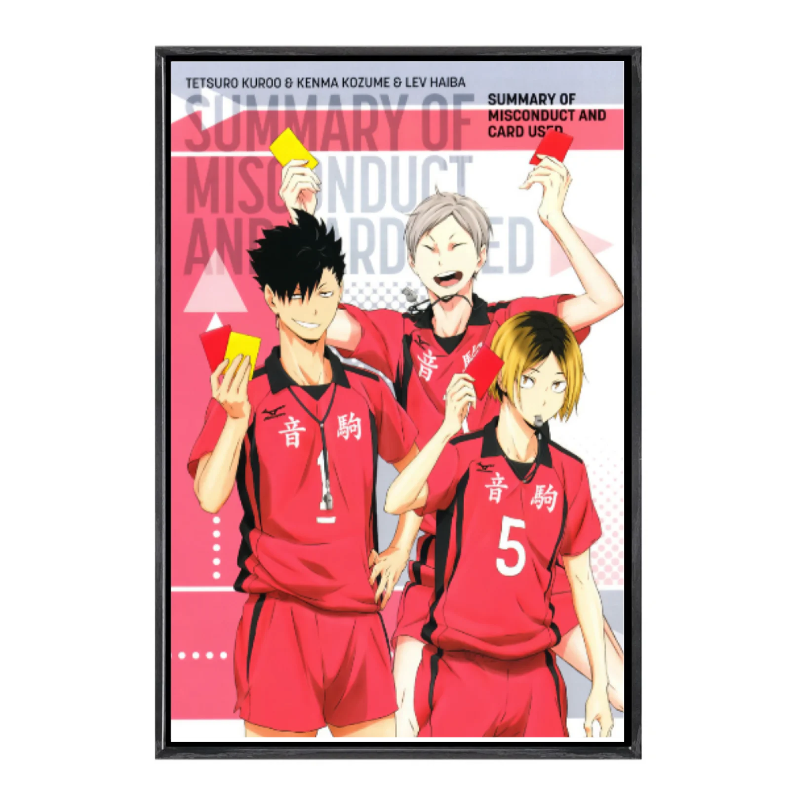 

Japanese Manga Multi-Size Canvas Poster Double Framed Wall Art, Haikyuu Home Decor for Living Room Bedroom