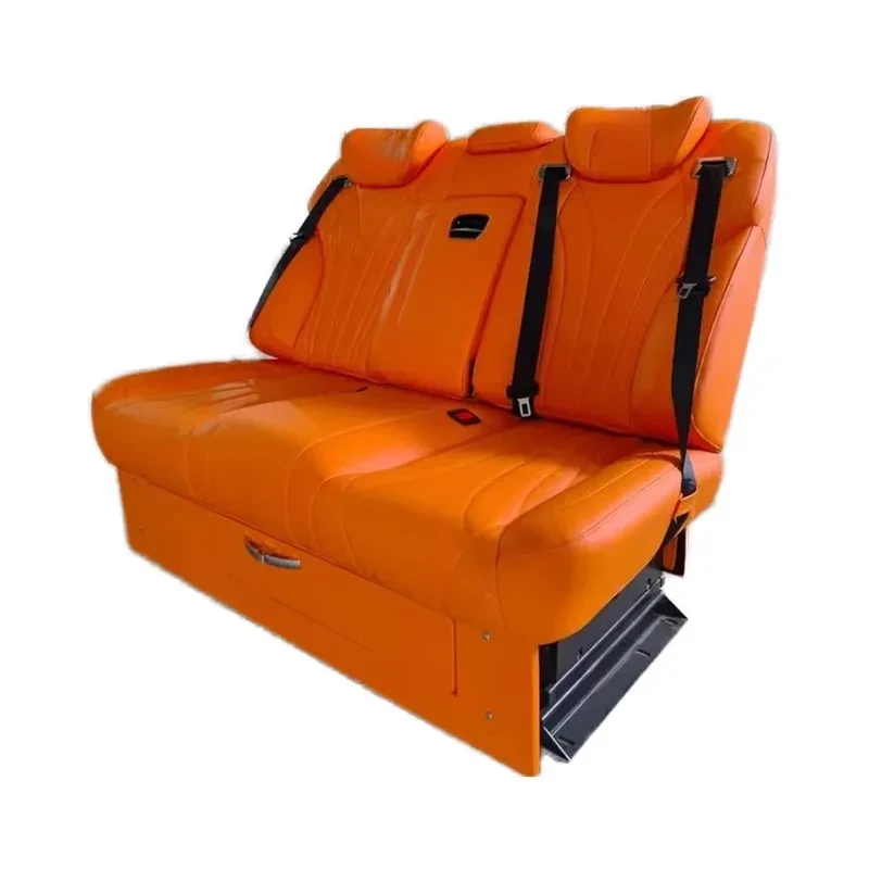 Factory Hot Selling Luxury  VIP Leather Rear Seat Sofa Bed Modified Car Seats for  Sprinter Vito & Alphard Interior Rear Modific