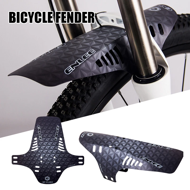 Mountain Bike Mudguard High Strength PP Easy To Install Colorful Wearable Anti Corrosion Front Rear Mudguards With Tie