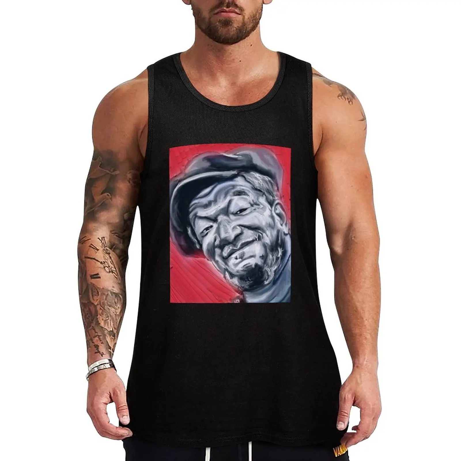 

Redd Foxx Tank Top Basic Undershirt Tank Top Casual Lightweight Shirt