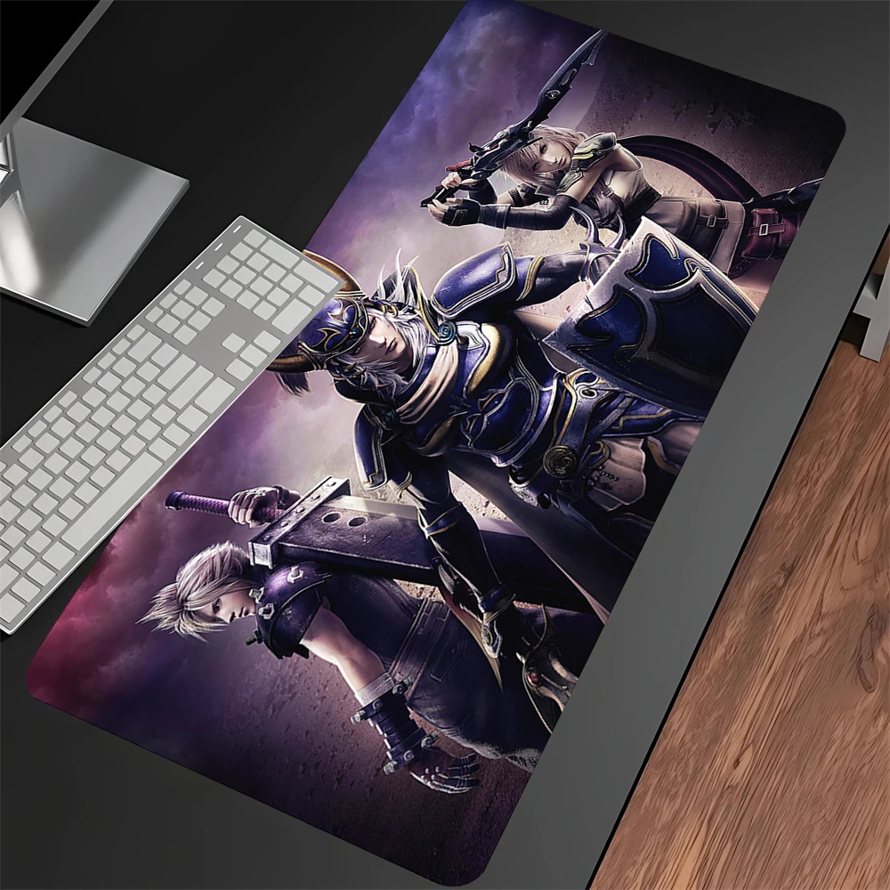 Final Fantasy Mouse Pad Pc Computer Gamer Wrist Lockrand Keyboard Mat Desktop Accessories Large Gamer Rubber Mousepad Speed Rug