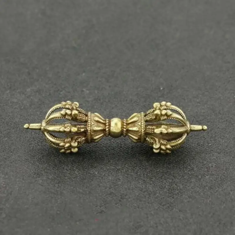 Brass Vajra Figurines Pendant Gifts Small Ornaments Carved Diy Jewelry Handmade