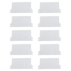 10PCS Plastic Bottom Plate For Vertical Blind Weights Slats Blind Fittings Roller Curtain Base Plate Louver Curtain Accessories