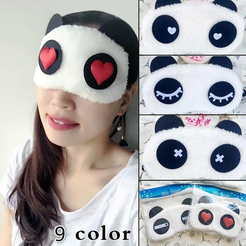 Blindfold 3D Eye Mask Soft Padded Sleep Travel Shade Cover Rest Relax Sleeping Blindfold Panda Mask