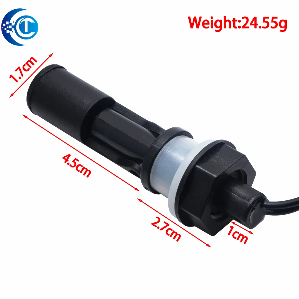 1Pcs Tank Pool Horizontal Water Level Switch Liquid Level Sensor Liquid PP Plastic Ball Float Switch For Arduino