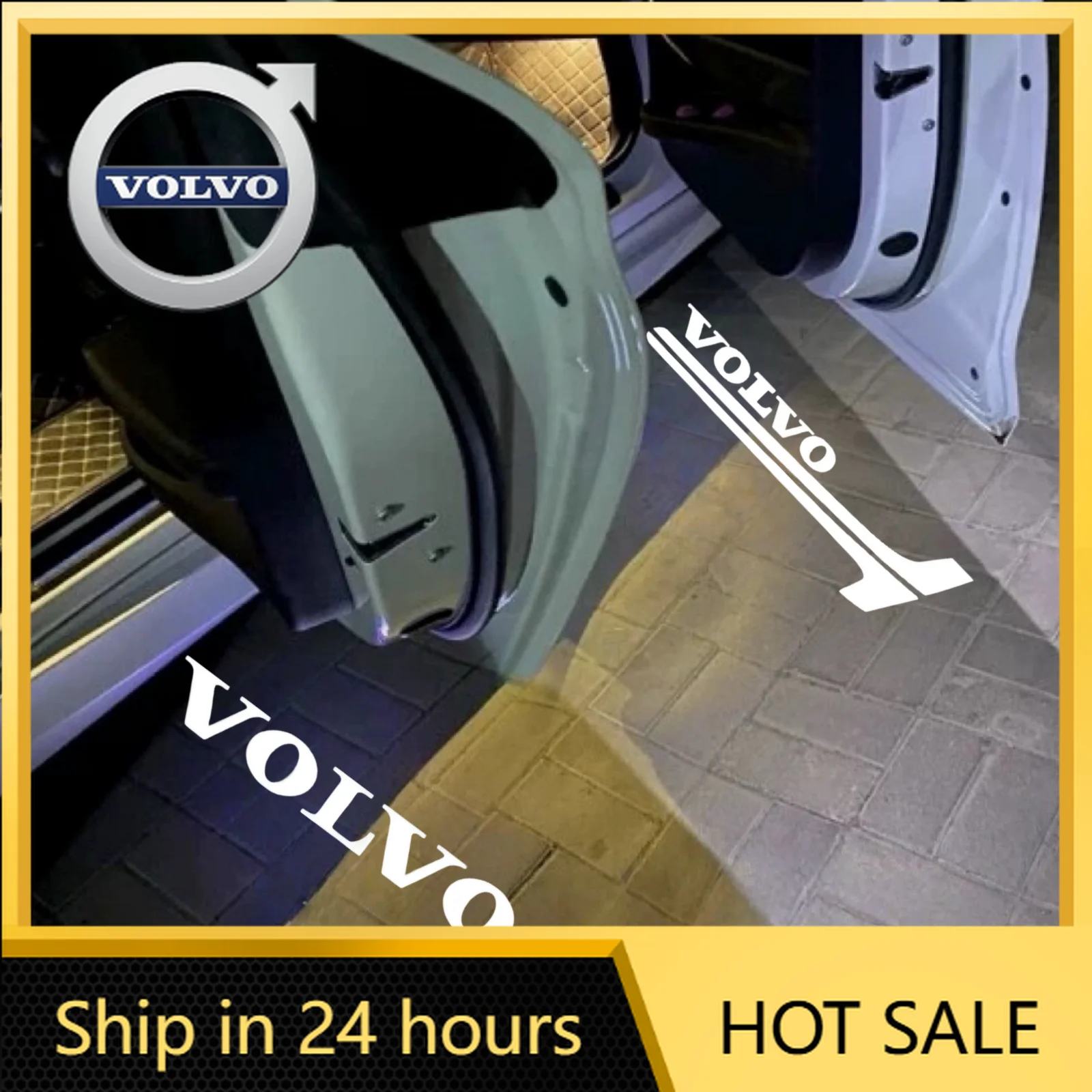 

2026 Новый для Volvo Emblems 2 шт. Автомобильный светодиодный дверной свет приветствия для Volvo V40 V60 V90 XC40 XC60 XC90 S60 S90 Логотип проектора Ghost Sha