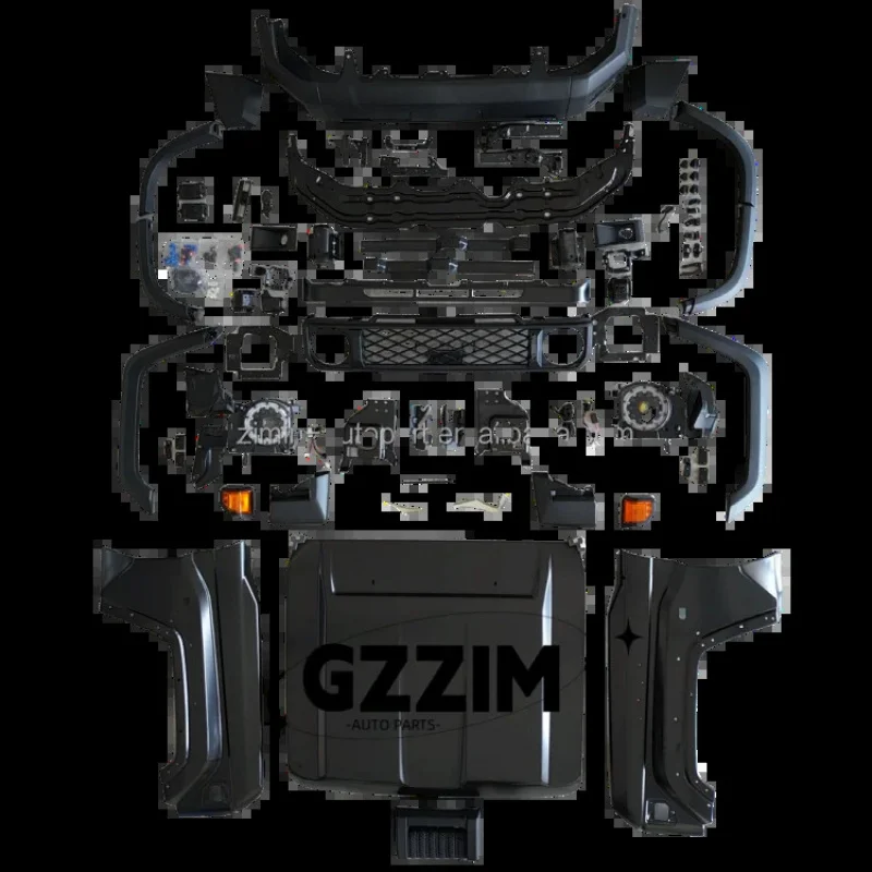 

Upgrade Body Kit Front Bumper Hood Fender for LC76 Upgrade to 2024 Style