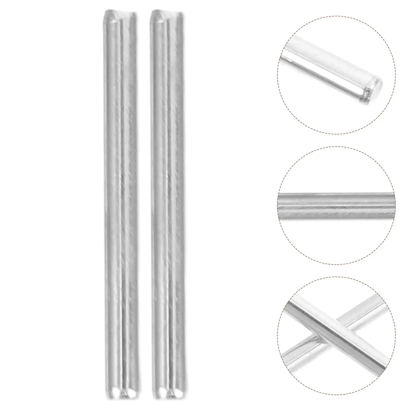 

5Pcs Round Steel Axle Shafts for Rc Car Helicopter Craft Parts DIY High Strength Metal Components