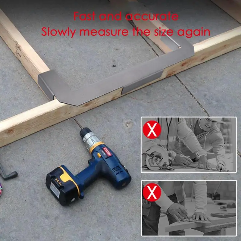 Framing Tools 16 Zoll Messvorrichtung Werkzeug Messvorrichtung Werkzeug Präzisionsbolzen-Layout-Werkzeug Robustes Wandbolzen-Layout-Werkzeug für