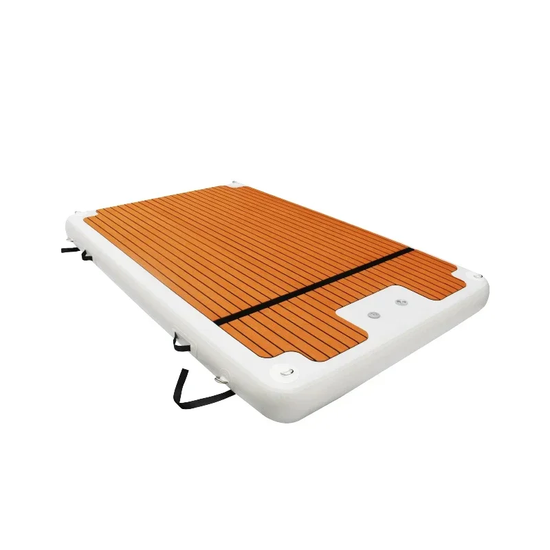 Factory White PVC Inflatable Platform Water Jet Ski Dock Floats Floating Water Pad Mat