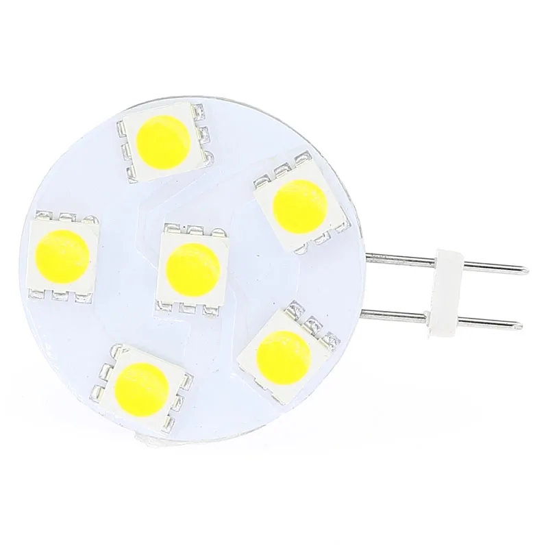 levou lampada de iluminacao 6led 5050smd 12v 24 ac dc1030v barco luz marinha gabinete luzes traseiras 1w daywhite vermelho branco quente 10 pecas lote g4 01