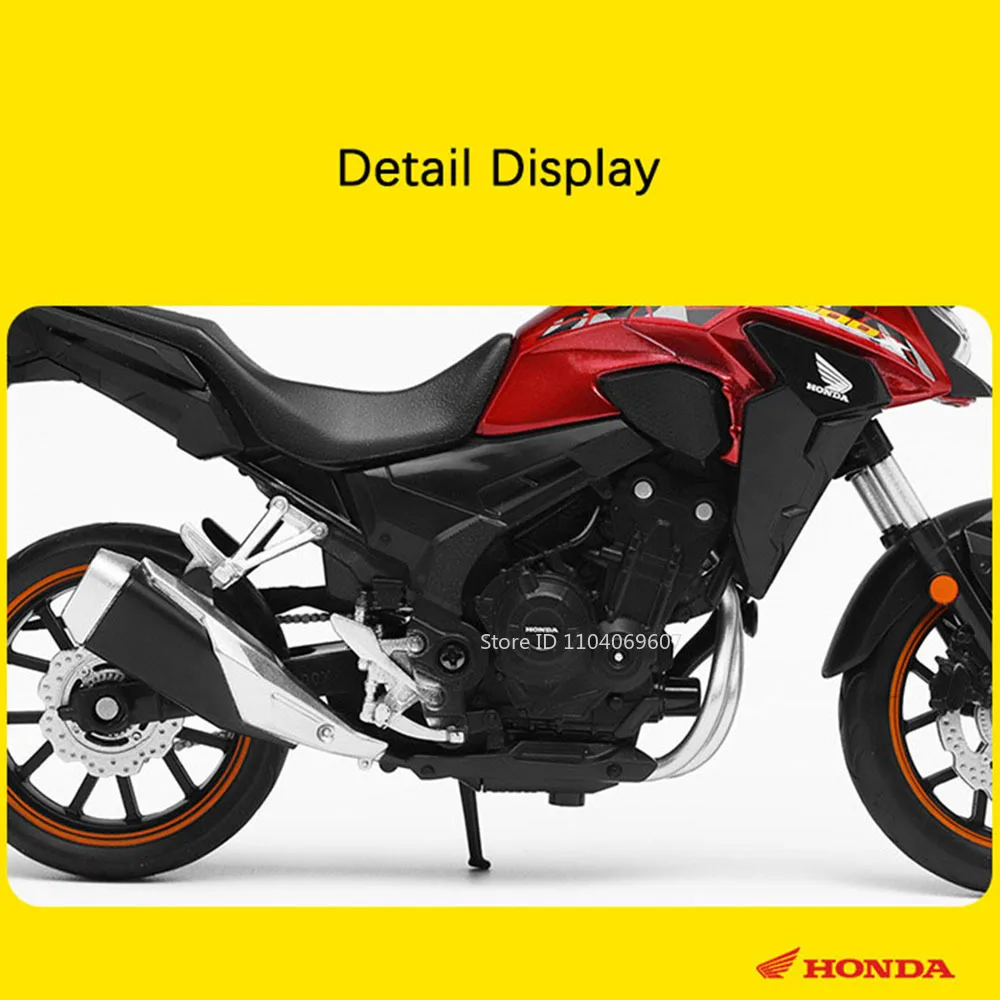 1:12 ‌ Honda ‌ CB400X Spielzeug-Motorradmodelle, Legierung, Druckguss, BMW R1250GS, Stoßdämpfung, Vorderrad, Lenkung, Sammlung, Motorräder – Detail 6