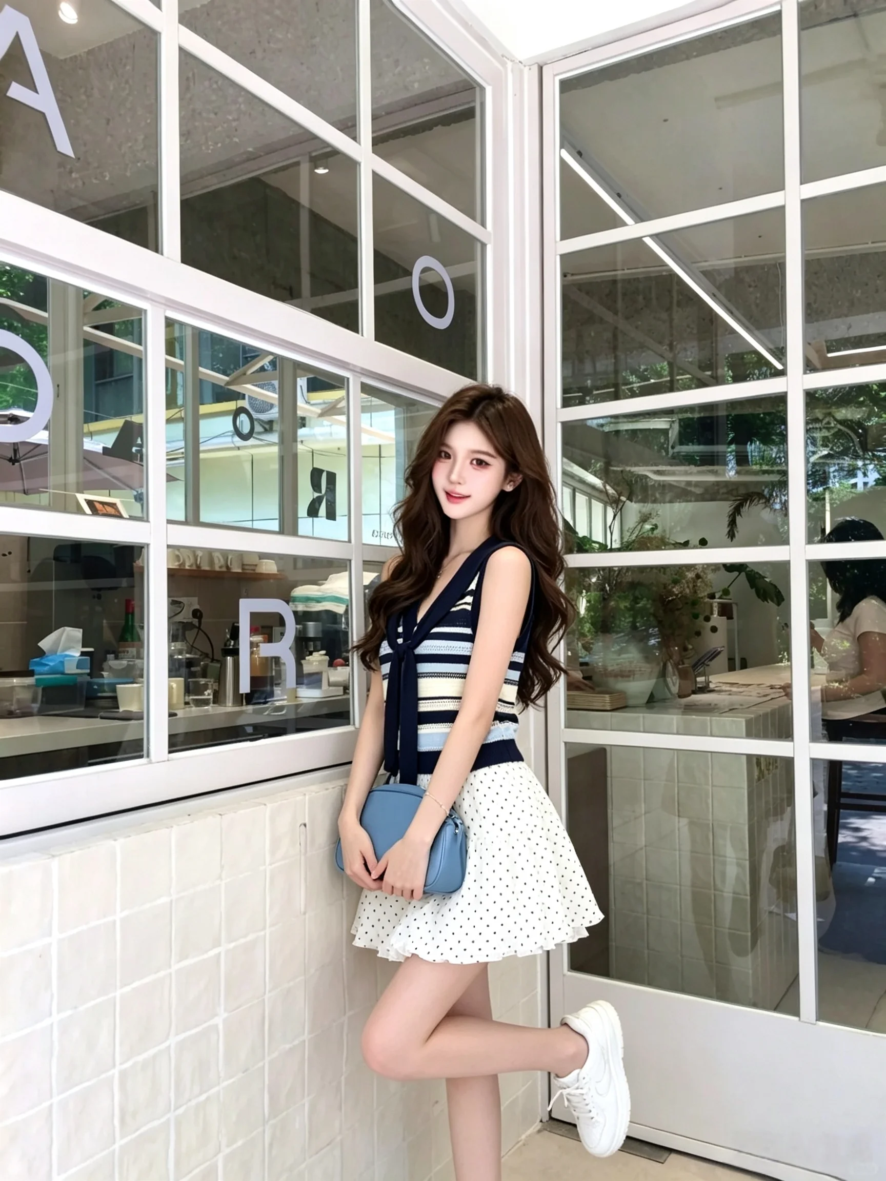 Summer New Spicy Girl Adjustable Strap V-Neck Cami Top, Slim Fit Inner Wear Cropped Tops for Fashion Women Sexy Girl Outfit - view 4