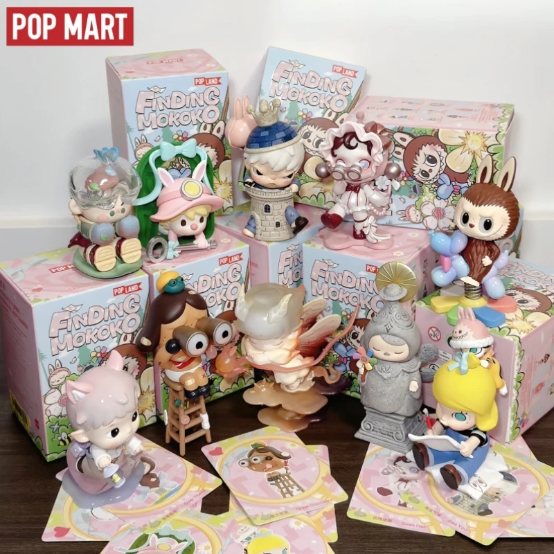 Hot Nieuwe Echte Popmart Pretpark 2e Generatie Op zoek naar Mokoko Surprise Blind Box Labubu Hoge kwaliteit handgemaakte geschenken