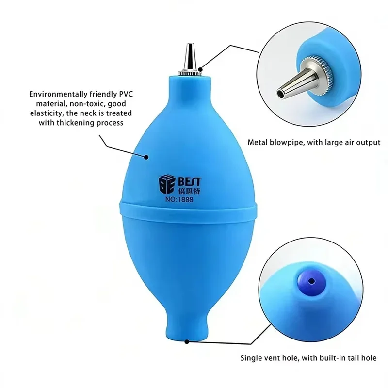BST-1888 Rubber Air Blower Dust Cleaner Mini Air Pump for Camera Lens Phone PCB Keyboard Watch Electronic Repair