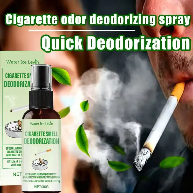 بخاخ مزيل العرق برائحة السجائر المائية آيس ليفين مع الليمون والنعناع واللافندر، معطر هواء قوي يزيل الرائحة