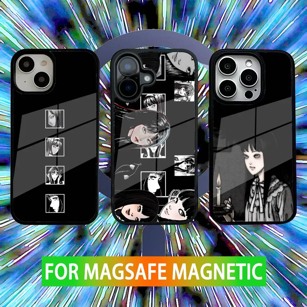

Horror T-Tomie Comic Phone Case For iPhone 16,15,14,13,12,11,Pro,Max,Plus,Mini,SE New Magsafe Magnetic Wireless Charging