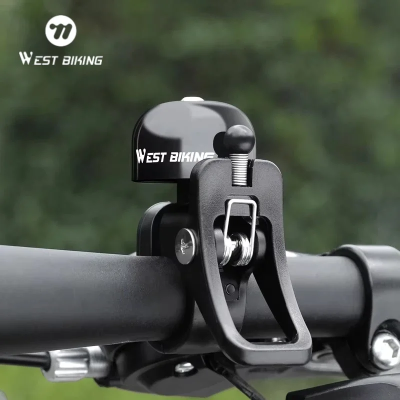 WEST BIKING Retro Mini Aluminum Alloy Handlebar Bell Bicycle Bike Horn Cycling Alarm MTB Road Bike Practical Accessories