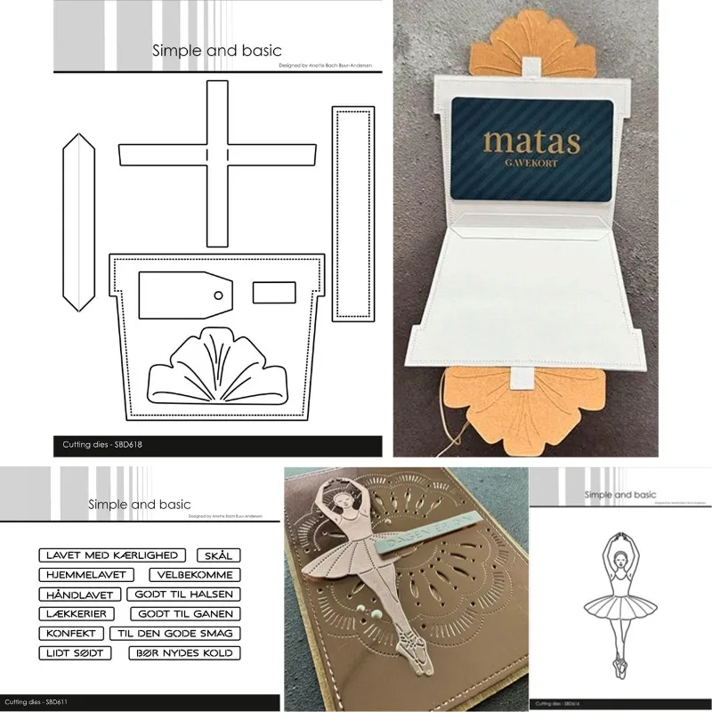 A beautiful little girl dancing ballet Cutting Dies Scrapbook Diary Decoration Stencil Embossing Template DIY Greeting Card