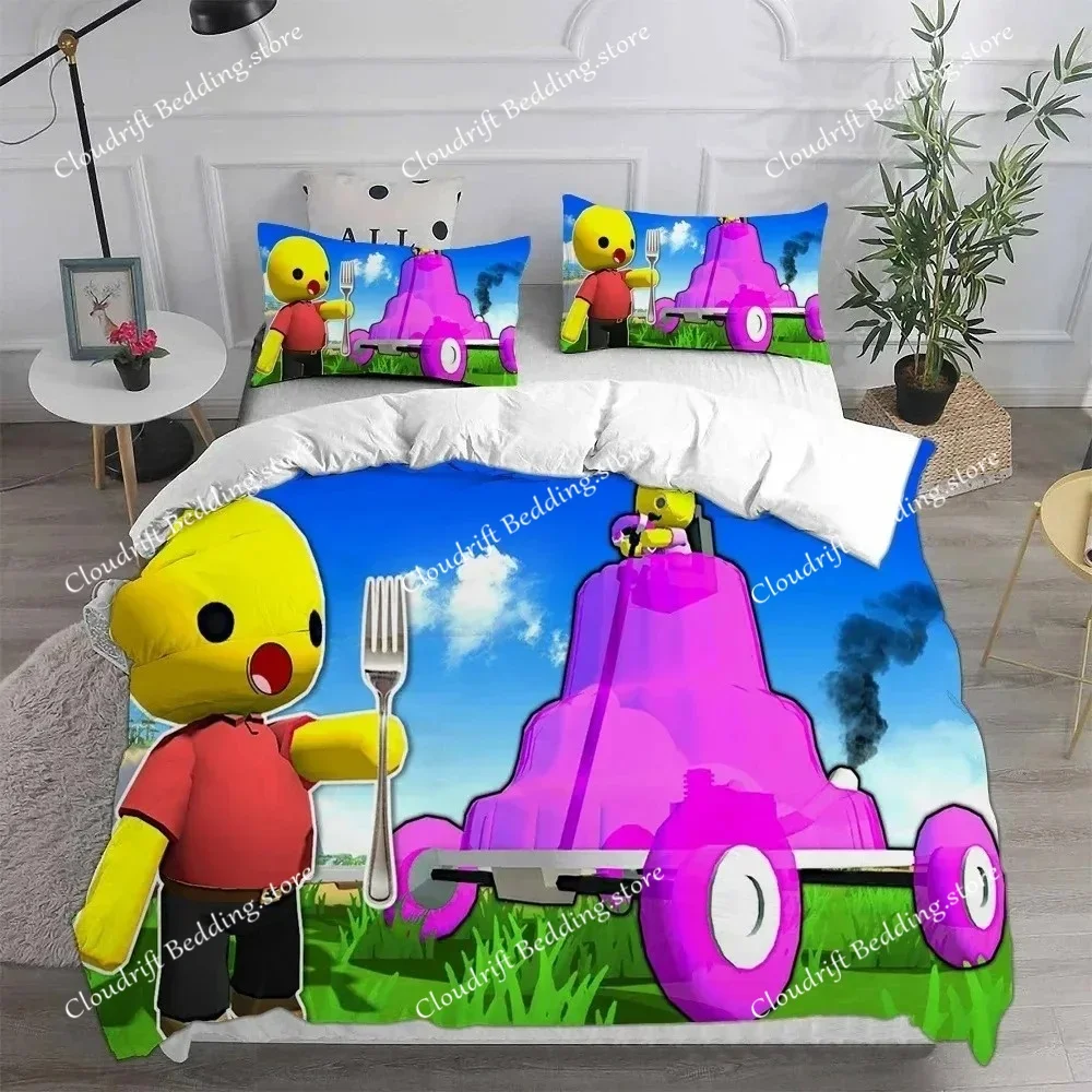 Exquisite 3D W-Wobbly L-Life Wallpaper Game Anime Print Bedding Set Duvet Cover Comforter Bed Youth Girls Boys Gift