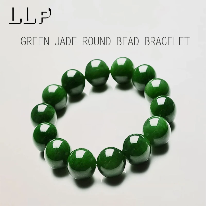 Natürliche Hetian Jade Jaspis Elastische Armband Charms Luxus Edlen Schmuck Paar Personalisierte Perlen Armreif Männer Frauen Urlaub Geschenke