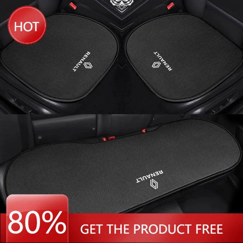 

Льняные колпаки для автомобильного сиденья, удобный дышащий защитный коврик для Renault Clio Megane QM6 Kadjar Scenic Koleos Espac