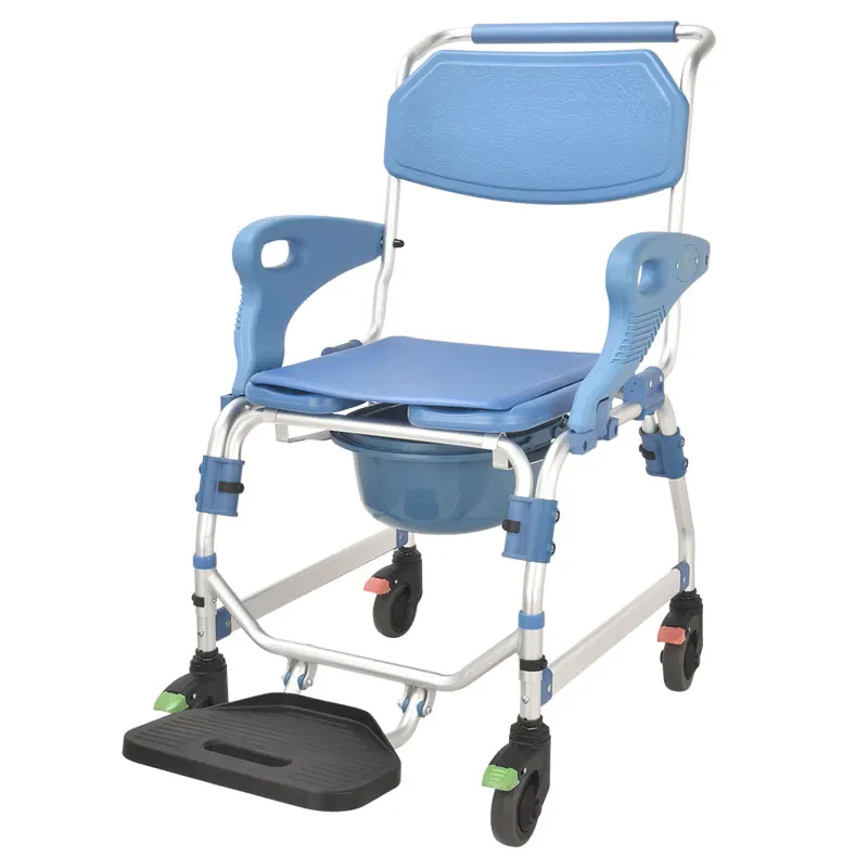 

Comfortable Folding Toilet Chair with Bedpan and Wheels for Limited-time Discounts for Hospital Patients