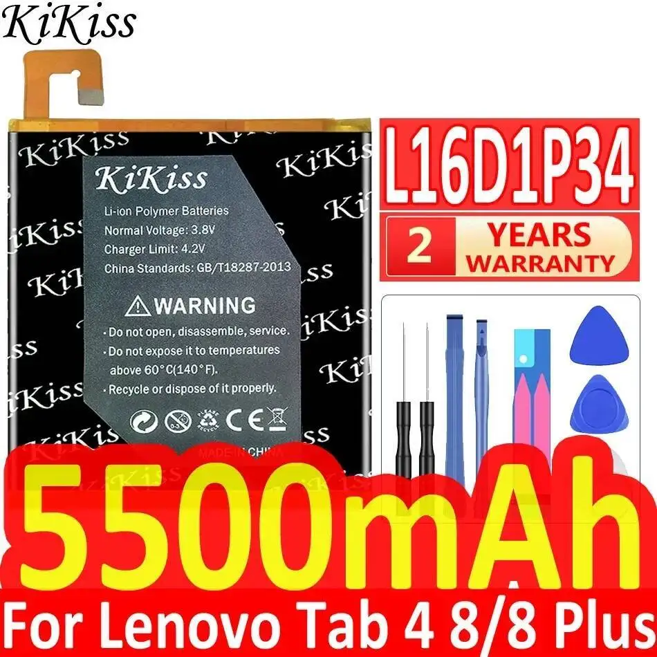 

Environmentally Friendly For Lenovo Tab 4 8 TB-8504N TAB4 Plus Lightweight 5500Mah Tablet Battery L16D1P34