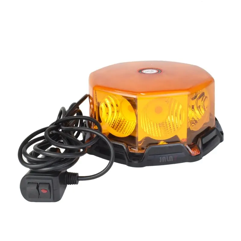 

AU05 -Emergency LED Beacon Lights Amber Strobe Warning Truck Fire Engine Bus Flashing COB 12V-24V
