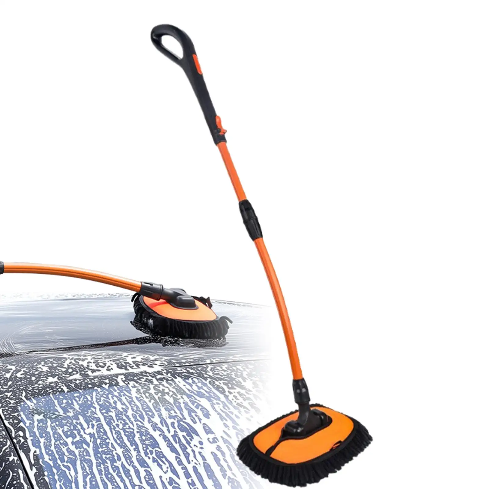 

Автомобильная швабра, изогнутая щетка для чистки автомобиля, выдвижная, без царапин, с длинной ручкой, тряпка для автомобиля, детализация грязи, грузовик, автомойка