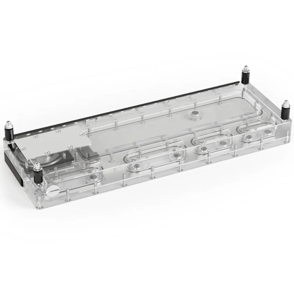 Alphacool Core Distro Plate Reservoir 360 Right/Left Compatible D5/DDC V.2 With D5 Apex Pump Support On The Radiator Or Panel