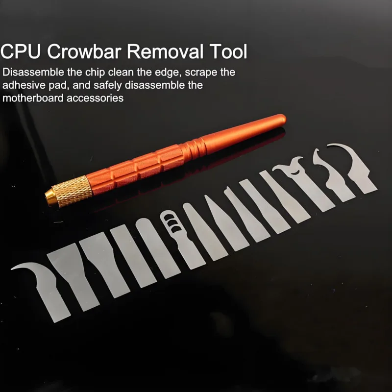 14-in-1 IC Chip Repair Thin Blade Tool Set CPU Edge Removal BGA Removal for Mobile Phone Computer Motherboard Chip Repair Tools