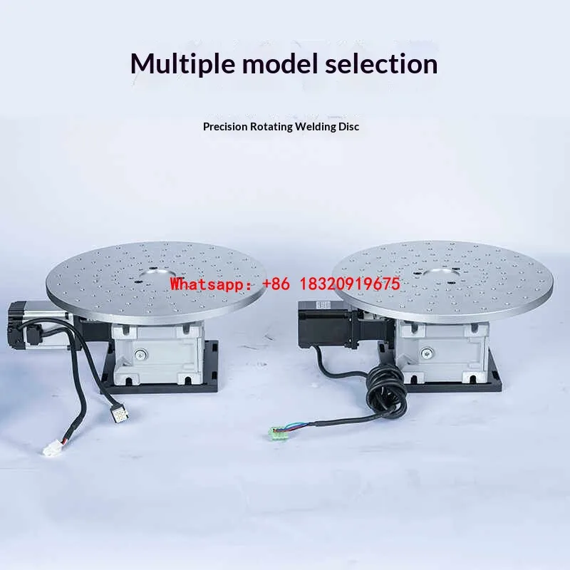 Cyclmotion Electric welding rotary axis for multi-station rotary platform reducers featuring a flat rotating disk