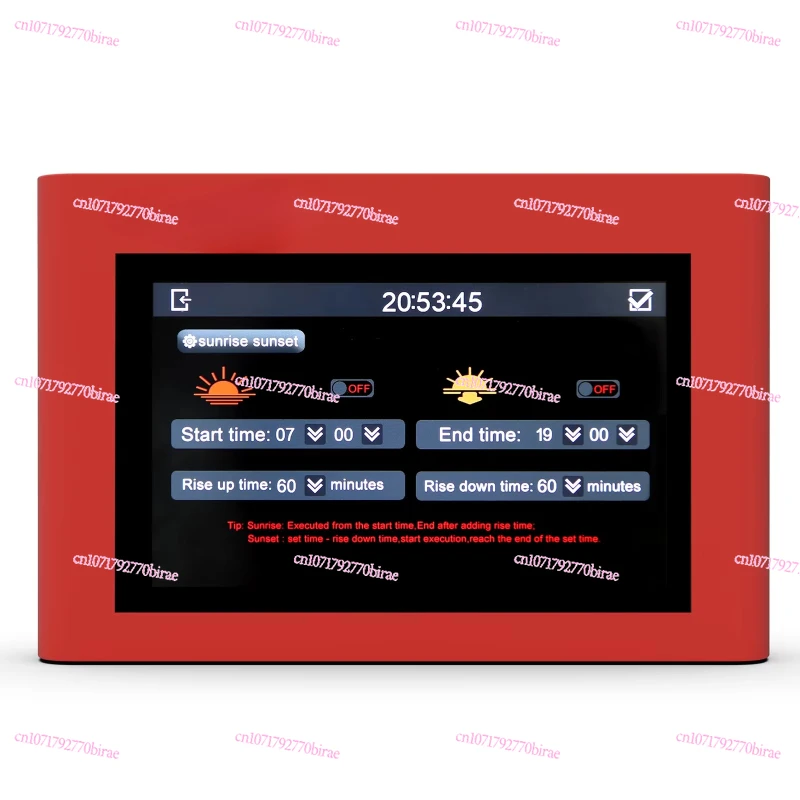 

LED Grow Light Controller, Dimmable Timing Master Lighting Controller with Touch Screen & App Sunrise Sunset