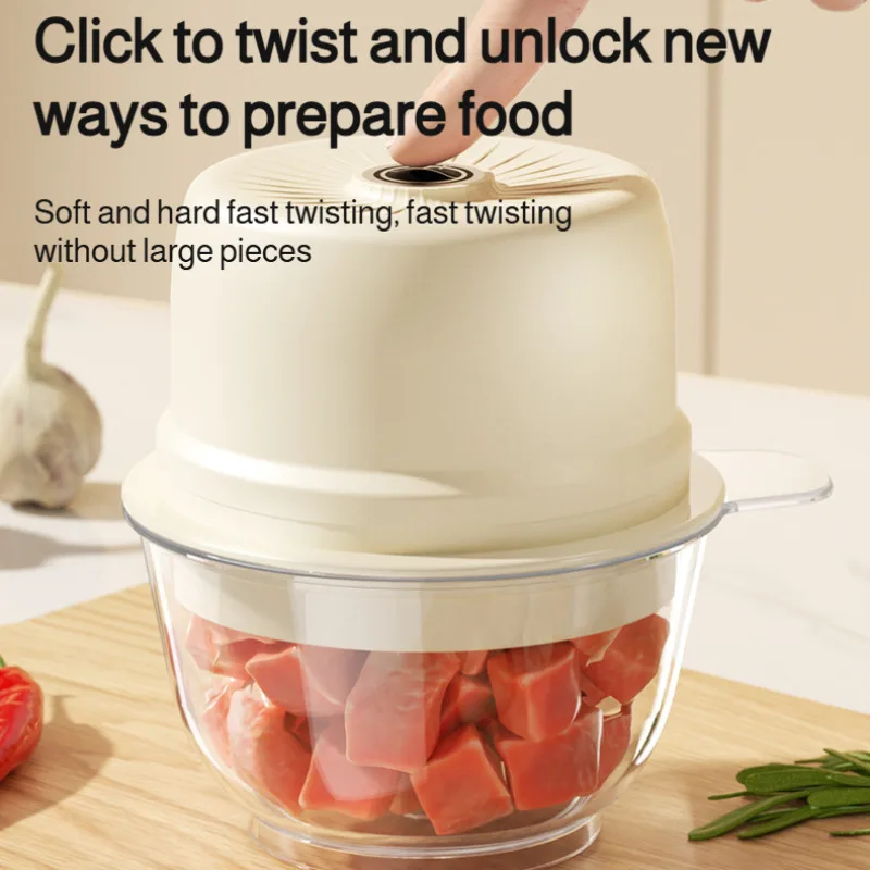 Mini Electric Garlic Chopper Automatic Garlic Mincer Kitchen Food Processor Portable Household Garlic Grinder Vegetable Cutter