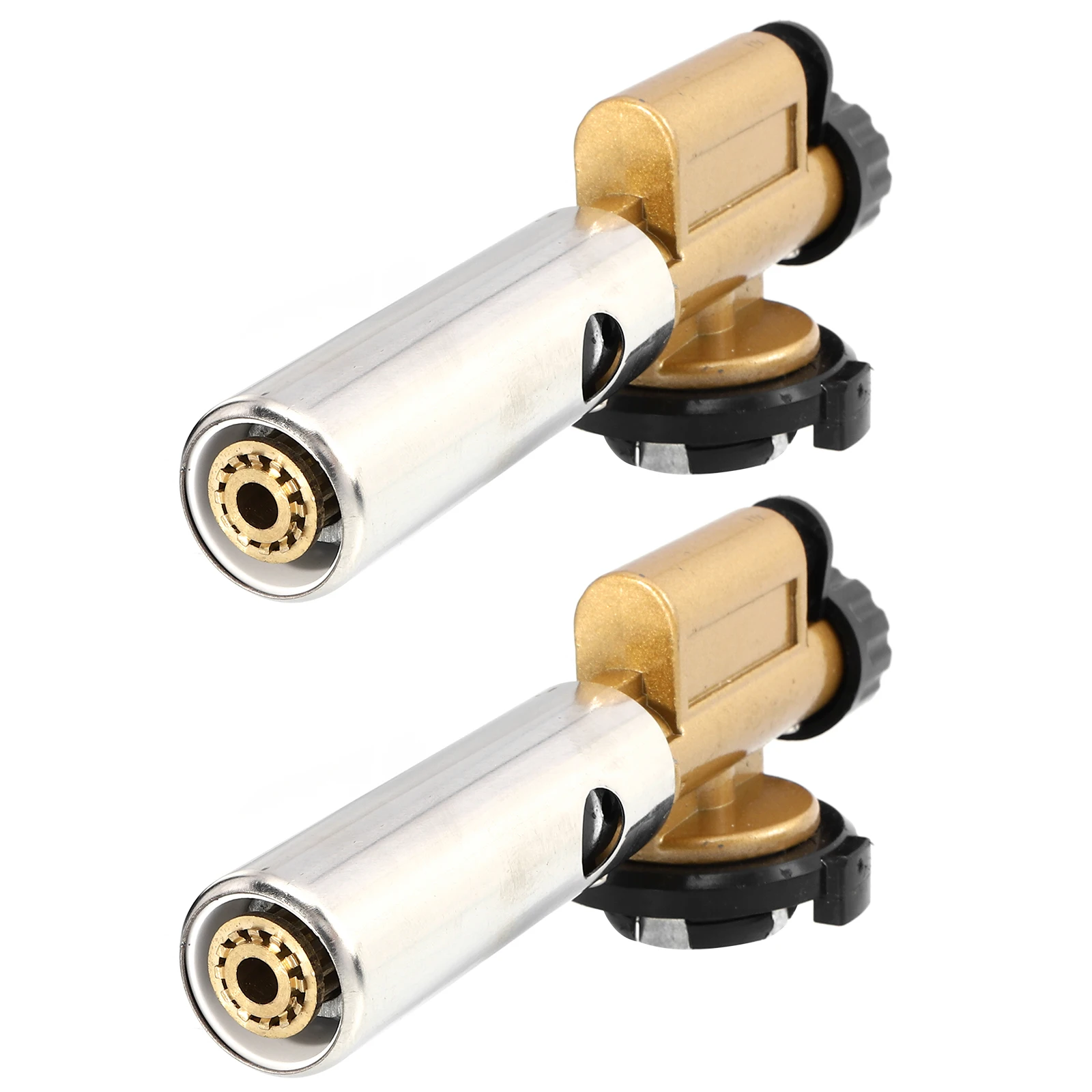 

2Pcs Flame Gun Soldering Heat Tool Compact Adjustable Camping BBQ Butane Burner Welding Torch Kitchen Brazing Gas