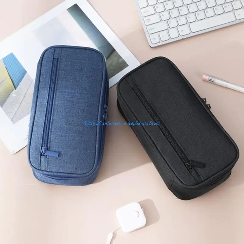 قلم سعة كبيرة القلم قضية 2 طبقة قلم رصاص قلم القلم مربع حقيبة قلم بسيطة لفتاة