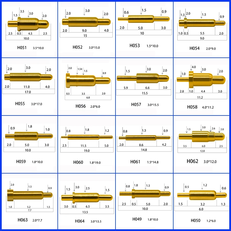 1PCS High Current Spring Loaded Pogo Pin Male Female Connector Power Heavy Current Battery Connector POGOPIN Header Charge 37-56