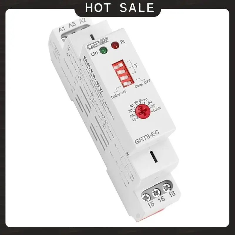 

24-Hour Delivery 8X GEYA GRT8-EC 10A Dual Function Timer Relay On Delay Or Off Delay Relay AC230V Time Relay