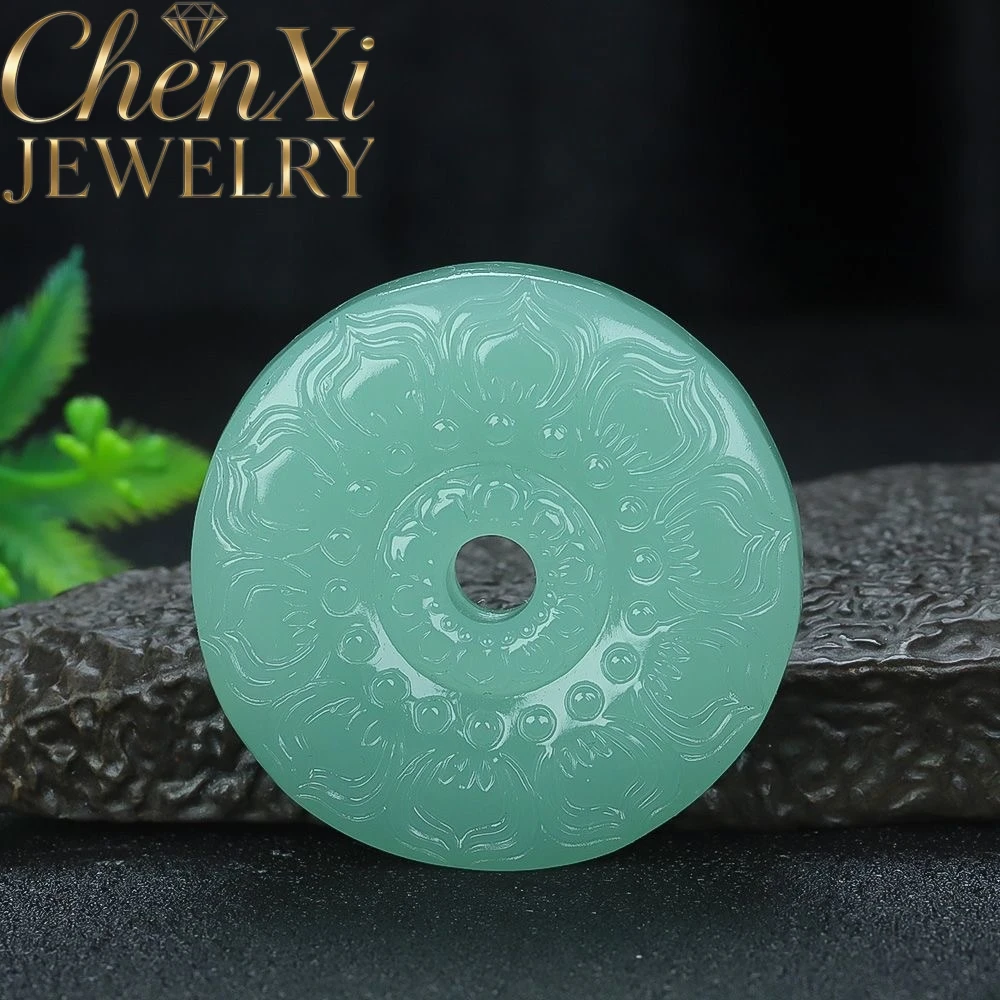 Natural Hetian Jade Peace Charm Pendant Luxury Quality Fashion Fine Jewelry Exquisite Amulets And Mascots Popular Elegant Gift