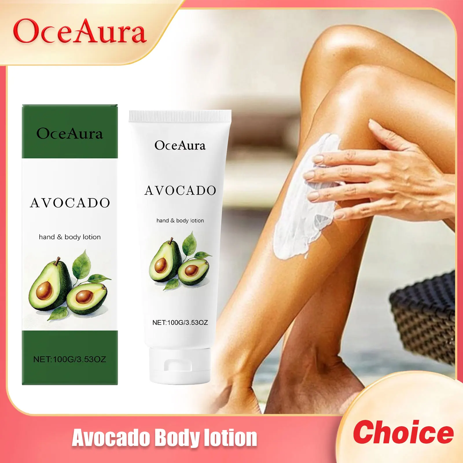 

OCEAURA Avocado Body Lotion Exfoliating Scrub Clean Pores Improving Drying Brighten Skin Massage Frosted Body Nourishing Lotion