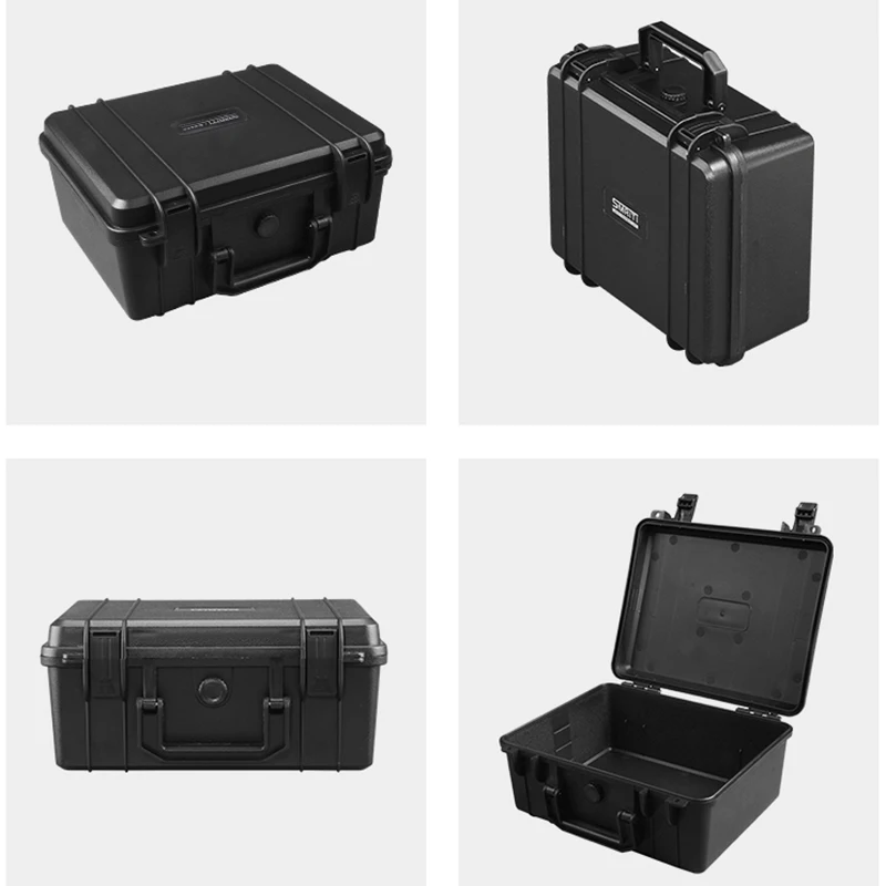 صندوق أدوات بلاستيكي معزز، صندوق تعبئة معدات الكاميرا، حقيبة تخزين لحماية أدوات الكاميرا