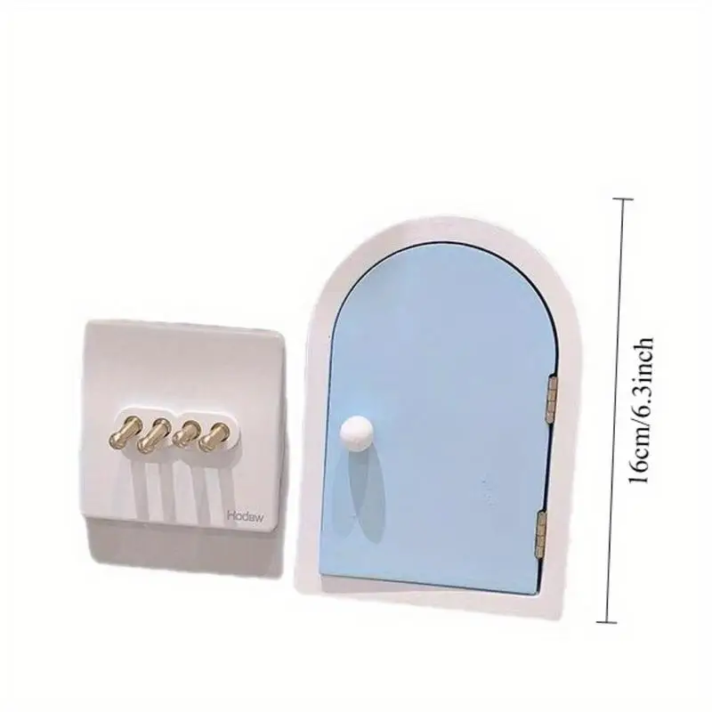 1Pc Door Type Switch Stickers Wall Decorative Covers Household Socket Protection 3D Shielding